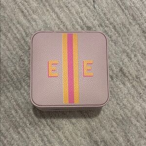 Mark and Graham monogrammed travel jewellery box